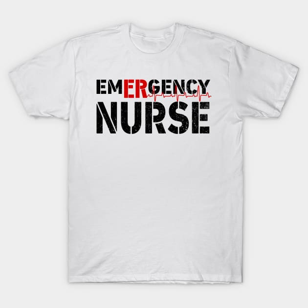 Emergency Nurse Er Nurse Gift T-Shirt by BadDesignCo